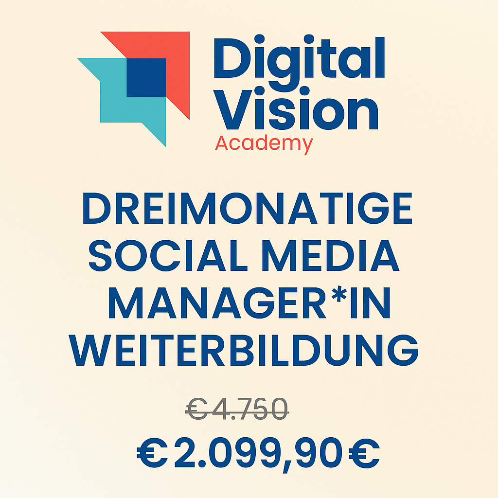 3 Monatige Social Media Manager*in Weiterbildung